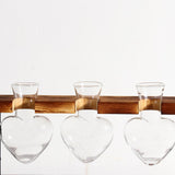 Maxbell 1/2/3 Bottle Test Tube Flower Vase ChairWooden Stand for Hydroponic Plant