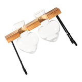 Maxbell 1/2/3 Bottle Test Tube Flower Vase ChairWooden Stand for Hydroponic Plant