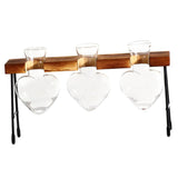 Maxbell 1/2/3 Bottle Test Tube Flower Vase ChairWooden Stand for Hydroponic Plant