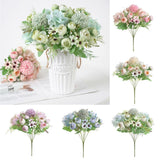 Maxbell 7 Bunches of Artifical Bracketplant Hanging Garland Art  Light Pink 2x