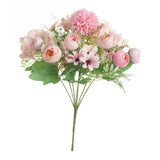 Maxbell 7 Bunches of Artifical Bracketplant Hanging Garland Art  Light Pink 2x