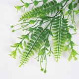 Maxbell 2xArtificial Wall Hanging Plant Plastic Greenery Vine Greenery Bunch