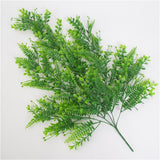 Maxbell 2xArtificial Wall Hanging Plant Plastic Greenery Vine Greenery Bunch