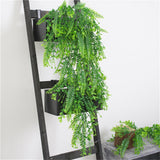 Maxbell 2xArtificial Wall Hanging Plant Plastic Greenery Vine Greenery Bunch