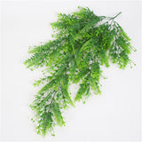 Maxbell 2xArtificial Wall Hanging Plant Plastic Greenery Vine Greenery Bunch