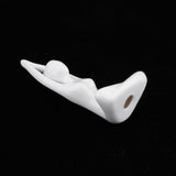 Maxbell 4Pcs Ceramic Yoga Figure Ornament Statue Sculpture Zen Garden Desk Decor