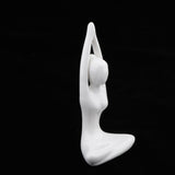 Maxbell 4Pcs Ceramic Yoga Figure Ornament Statue Sculpture Zen Garden Desk Decor