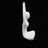 Maxbell 4Pcs Ceramic Yoga Figure Ornament Statue Sculpture Zen Garden Desk Decor