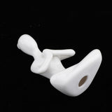 Maxbell 4Pcs Ceramic Yoga Figure Ornament Statue Sculpture Zen Garden Desk Decor