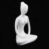 Maxbell 4Pcs Ceramic Yoga Figure Ornament Statue Sculpture Zen Garden Desk Decor