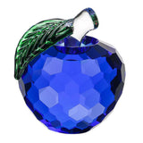 Maxbell 4x5.5cm Colorful Crystal Apple Handcraft Christmas Eve Souvenir Blue