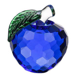 Maxbell 4x5.5cm Colorful Crystal Apple Handcraft Christmas Eve Souvenir Blue
