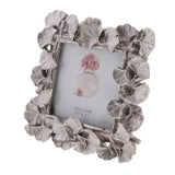Maxbell 4"/6"Vintage Silver Resin Gingko Leaf Picture/Photo Frame 21x16x1.5cm_6 inch