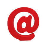 Maxbell Red Wooden English Letters Decoration Ornaments for party AT Sign