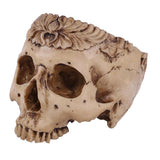 Maxbell Resin Skull Head Shped Flower Pot Halloween Scene Decoration
