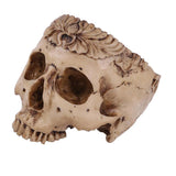 Maxbell Resin Skull Head Shped Flower Pot Halloween Scene Decoration