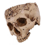 Maxbell Resin Skull Head Shped Flower Pot Halloween Scene Decoration