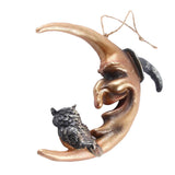 Maxbell Hanging Resin Terror Moon Skull and1:1 Replica Human Skull