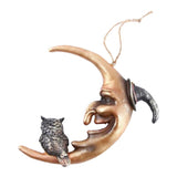 Maxbell Hanging Resin Terror Moon Skull and1:1 Replica Human Skull