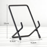 Maxbell Iron Craft Geometric Easel Plate Display Stand Picture Holder A- Black S