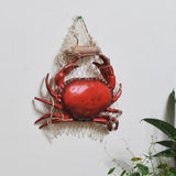 Maxbell Resin Artificial Crab Crawfish Sculpture Pendant Hanging Sign Big Crab