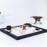 Maxbell 2Pcs Buddha Zen Sandbox Meditation Sand Box Garden Tabletop Decor