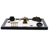 Maxbell 2Pcs Buddha Zen Sandbox Meditation Sand Box Garden Tabletop Decor