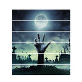 Maxbell 6pcs 3D Stairway Decals Halloween Moon One Hand Riser Stickers Stair Decals