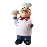 Maxbell 4Pcs Resin Chef Kitchen Decor Table Centerpiece Figurine Home Collectible