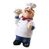 Maxbell 4Pcs Resin Chef Kitchen Decor Table Centerpiece Figurine Home Collectible