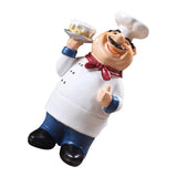 Resin Chef Kitchen Decor Table Centerpiece Figurine Home Collectible Cake