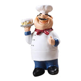 Resin Chef Kitchen Decor Table Centerpiece Figurine Home Collectible Cake