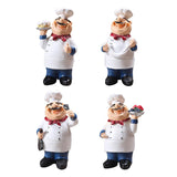 Resin Chef Kitchen Decor Table Centerpiece Figurine Home Collectible Cake