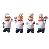 Resin Chef Kitchen Decor Table Centerpiece Figurine Home Collectible Cake