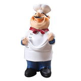 Maxbell 4Pcs Resin Chef Kitchen Decor Table Centerpiece Figurine Home Collectible