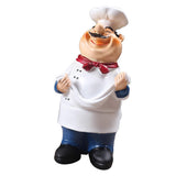 Maxbell 4Pcs Resin Chef Kitchen Decor Table Centerpiece Figurine Home Collectible