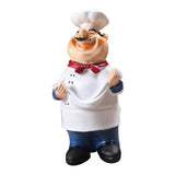 Maxbell 4Pcs Resin Chef Kitchen Decor Table Centerpiece Figurine Home Collectible