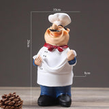 Maxbell 4Pcs Resin Chef Kitchen Decor Table Centerpiece Figurine Home Collectible