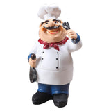 Maxbell 4Pcs Resin Chef Kitchen Decor Table Centerpiece Figurine Home Collectible