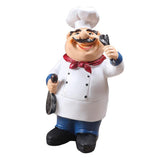 Maxbell 4Pcs Resin Chef Kitchen Decor Table Centerpiece Figurine Home Collectible