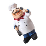 Maxbell 4Pcs Resin Chef Kitchen Decor Table Centerpiece Figurine Home Collectible