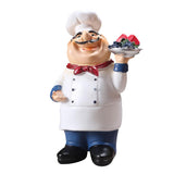 Maxbell 4Pcs Resin Chef Kitchen Decor Table Centerpiece Figurine Home Collectible