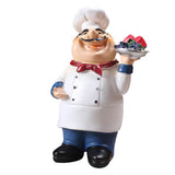 Maxbell 4Pcs Resin Chef Kitchen Decor Table Centerpiece Figurine Home Collectible