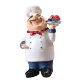 Maxbell 4Pcs Resin Chef Kitchen Decor Table Centerpiece Figurine Home Collectible