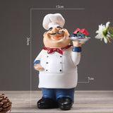 Maxbell 4Pcs Resin Chef Kitchen Decor Table Centerpiece Figurine Home Collectible