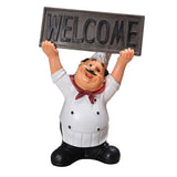 Maxbell Resin Chef Figure Ornament Lovely Chef Photo Props Style04