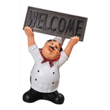 Maxbell Resin Chef Figure Ornament Lovely Chef Photo Props Style04