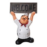 Maxbell Resin Chef Figure Ornament Lovely Chef Photo Props Style04