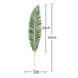 Maxbell Fake Plants Fern Green Leaf Home Garden Decor Big Cycas Fern Dark Green