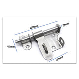 Maxbell 2x Stainless Steel Door Bolt Havy Dutry Sliding Lock  Cross + horizontal